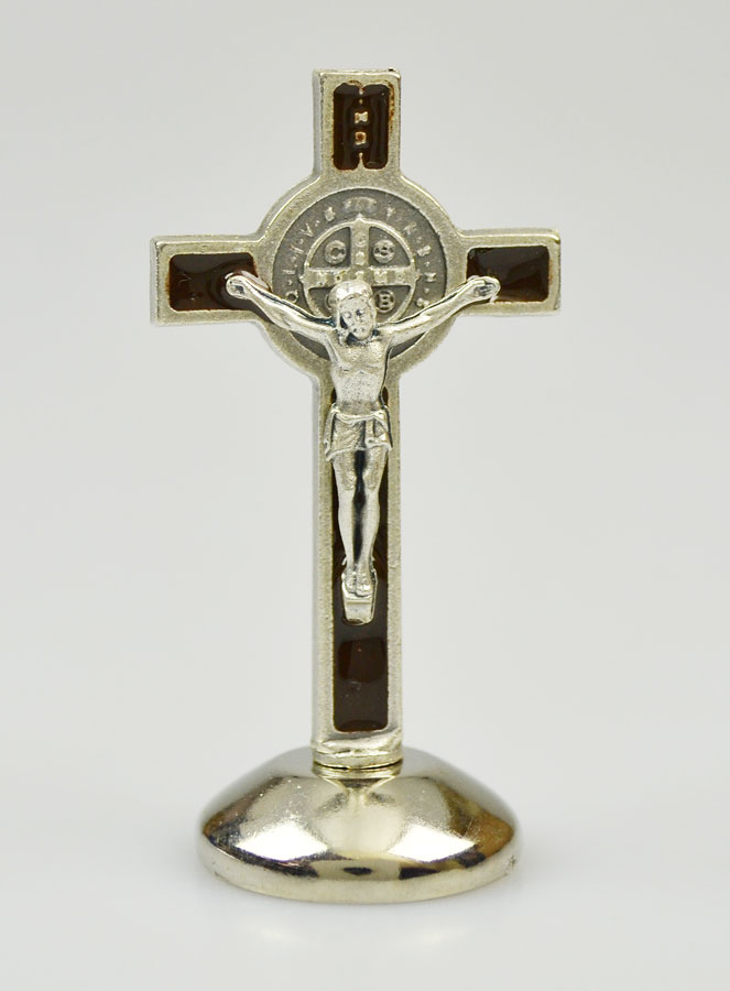 Croix de Saint Benoit sur Socle - 6cm (pic 1)