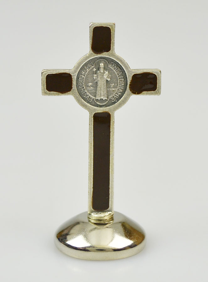 Croix de Saint Benoit sur Socle - 6cm (pic 4)