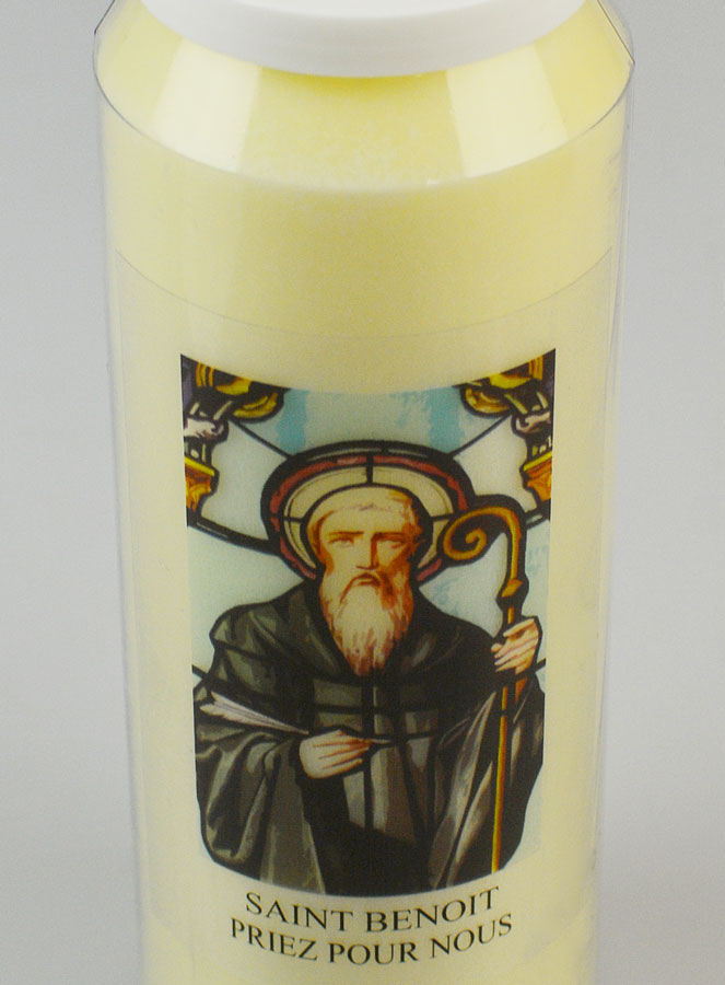 Bougie de Neuvaine Saint Benoît - 17.5cm (pic 4)