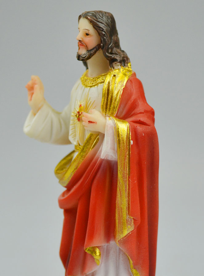 Statue Sacré Coeur de Jésus 13cm (pic 3)