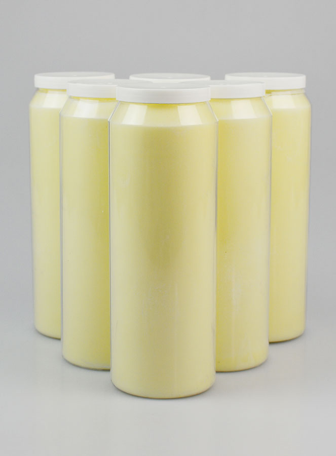 Lot de 6 Bougies de Neuvaine Blanche (pic 1)