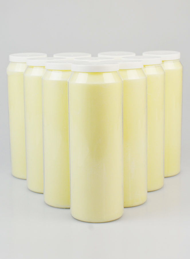 Lot de 10 Bougies Neuvaine Blanche (pic 1)