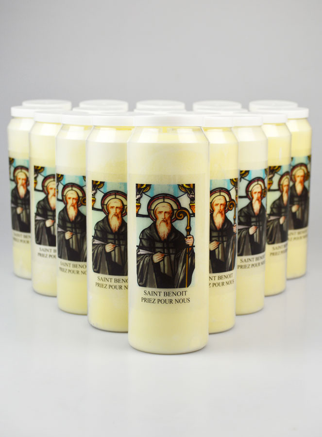 Lot de 20 Bougies de Neuvaine Saint Benoît (pic 1)