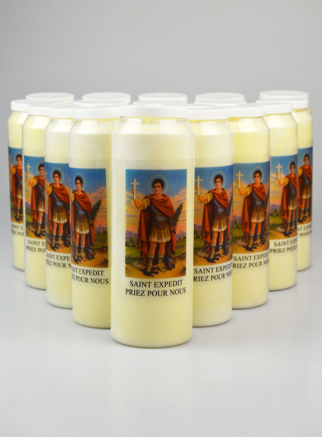 Lot de 20 Bougies de Neuvaine Saint Expédit (pic 1)