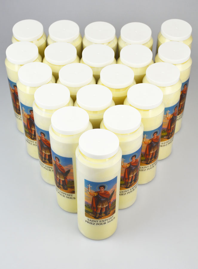 Lot de 20 Bougies de Neuvaine Saint Expédit (pic 2)