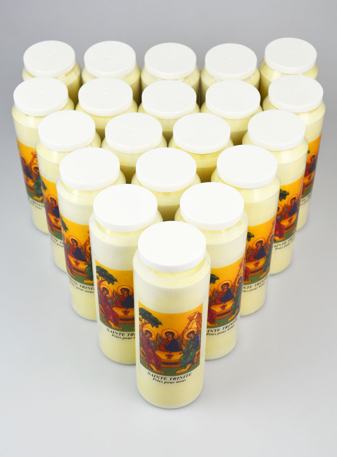 Lot de 20 Bougies de Neuvaine à la Sainte Trinité (pic 2)