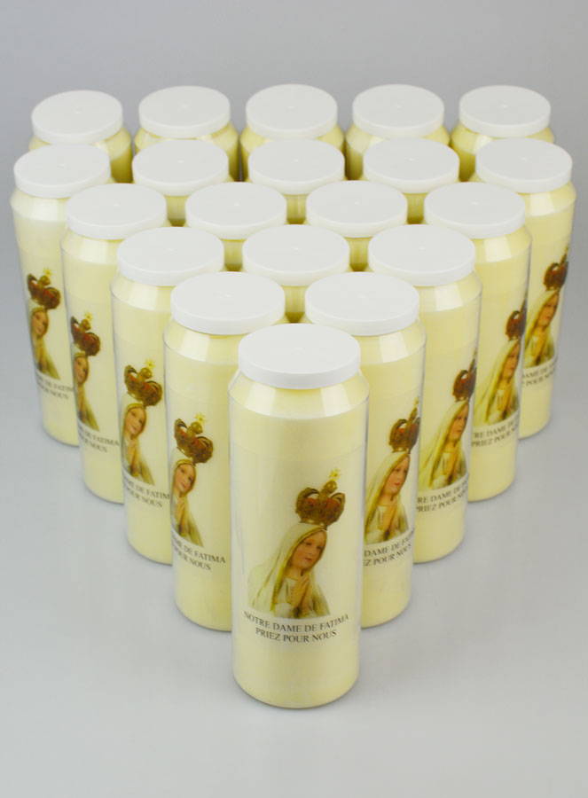 Lot de 20 Bougies de Neuvaine Notre Dame de Fatima (pic 2)