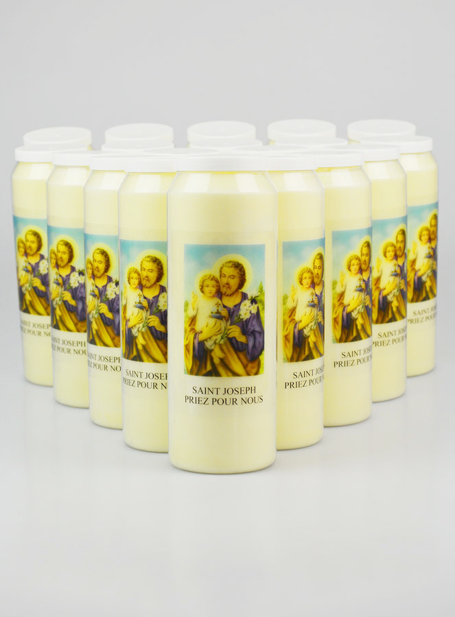 Lot de 20 Bougies de Neuvaine Saint Joseph (pic 1)