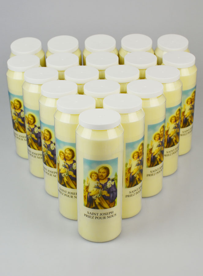 Lot de 20 Bougies de Neuvaine Saint Joseph (pic 2)