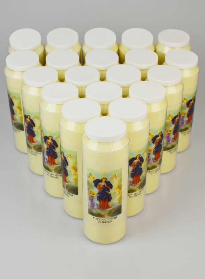 Lot de 20 Bougies de Neuvaine Marie qui Défait les Noeuds (pic 2)