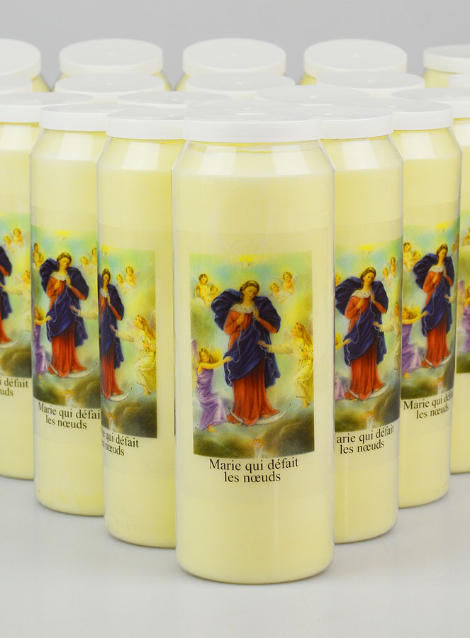 Lot de 20 Bougies de Neuvaine Marie qui Défait les Noeuds (pic 3)