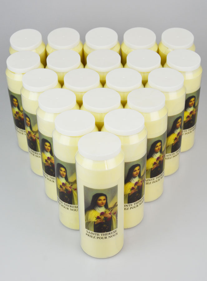 Lot de 20 Bougies de Neuvaine Sainte Thérèse (pic 2)