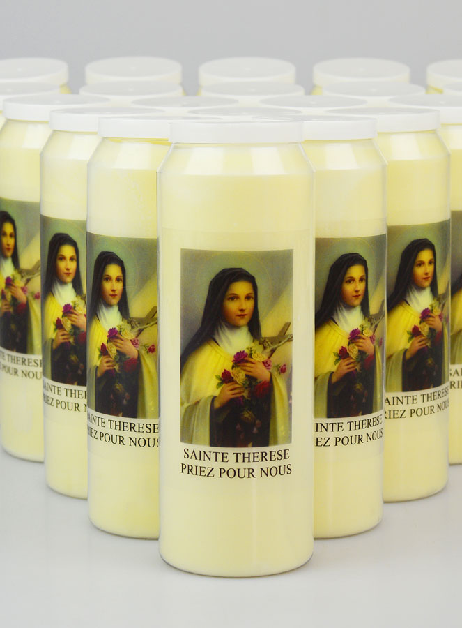 Lot de 20 Bougies de Neuvaine Sainte Thérèse (pic 3)