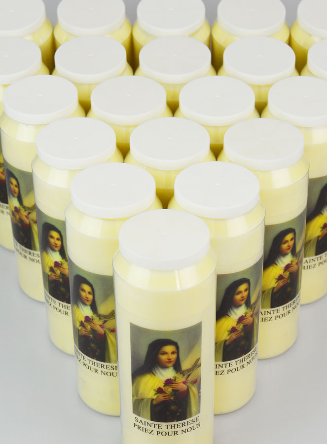 Lot de 20 Bougies de Neuvaine Sainte Thérèse (pic 4)
