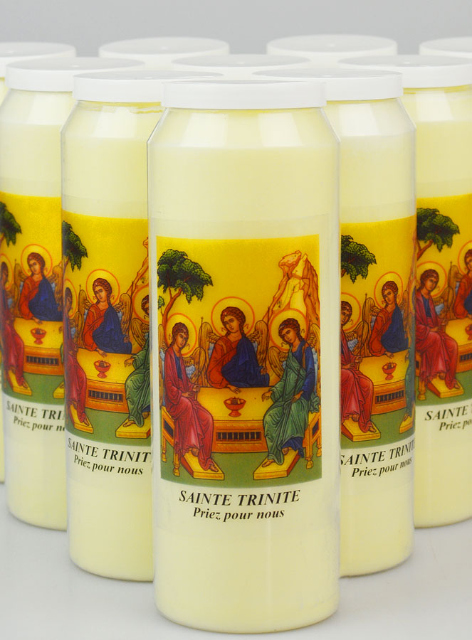 Lot de 10 Bougies de Neuvaine à la Sainte Trinité (pic 3)