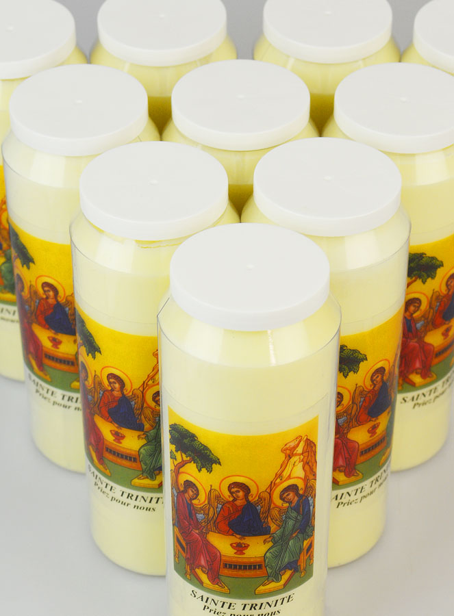 Lot de 10 Bougies de Neuvaine à la Sainte Trinité (pic 4)