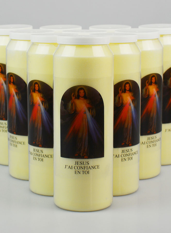 Lot de 10 Bougies Neuvaine Christ Miséricordieux (pic 3)
