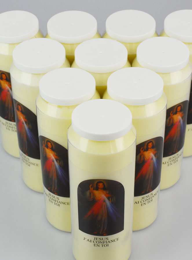Lot de 10 Bougies Neuvaine Christ Miséricordieux (pic 4)
