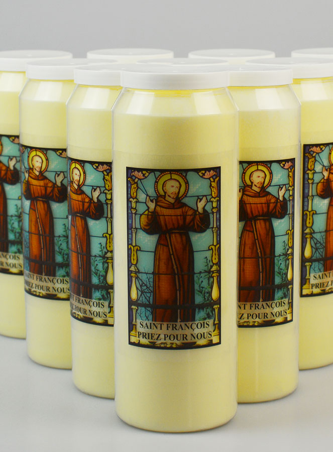Lot de 10 Bougies de Neuvaine à Saint François d'Assise (pic 3)
