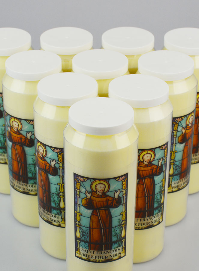 Lot de 10 Bougies de Neuvaine à Saint François d'Assise (pic 4)