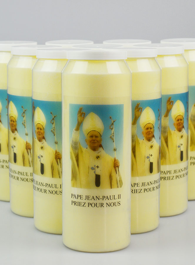Lot de 10 Bougies de Neuvaine à Saint Jean-Paul II (pic 3)