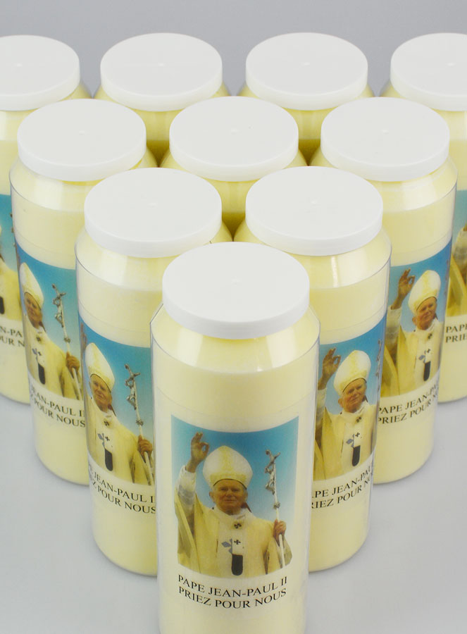 Lot de 10 Bougies de Neuvaine à Saint Jean-Paul II (pic 4)
