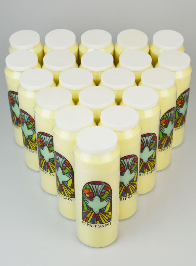 Lot de 20 Bougies de Neuvaine à l'Esprit Saint (pic 2)
