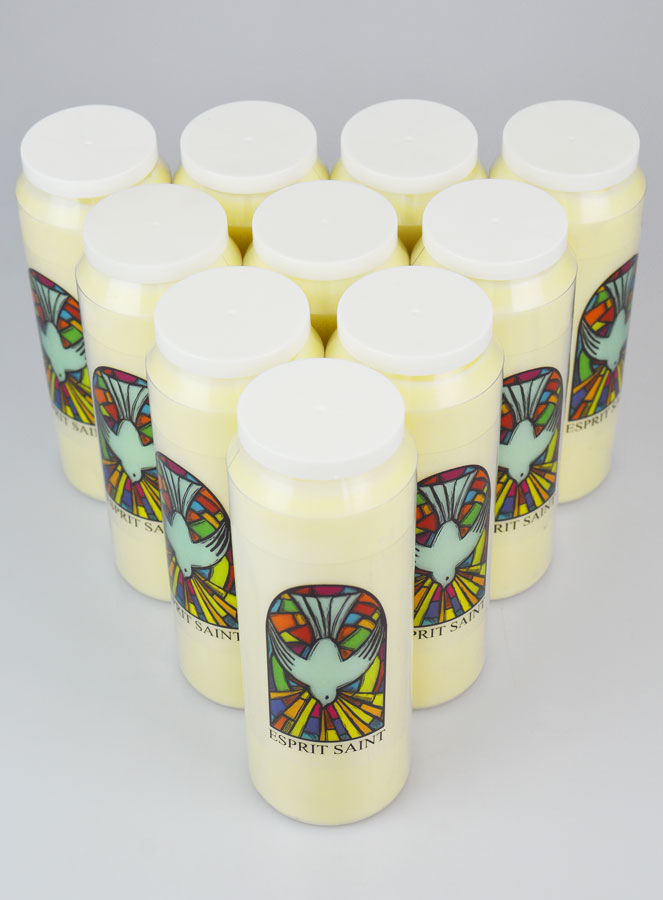 Lot de 10 Bougies de Neuvaine Esprit Saint (pic 2)