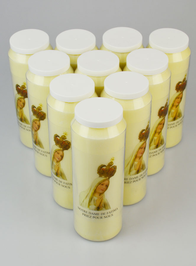 Lot de 10 Bougies de Neuvaine Notre Dame de Fatima (pic 3)