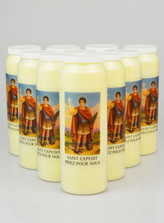 Lot de 10 Bougies de Neuvaine Saint Expedit (pic 1)