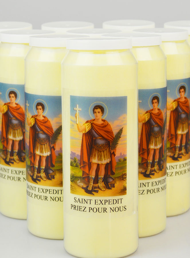 Lot de 10 Bougies de Neuvaine Saint Expedit (pic 3)