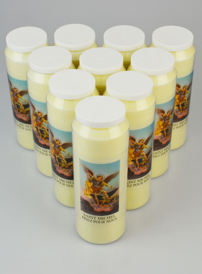 Lot de 10 Bougies de Neuvaine Saint Michel (pic 2)