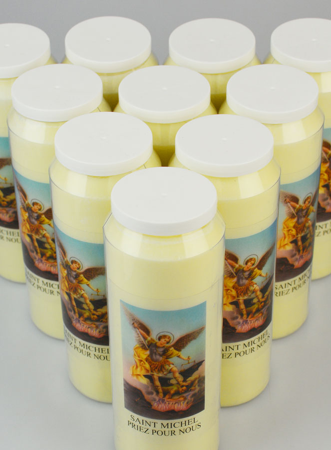 Lot de 10 Bougies de Neuvaine Saint Michel (pic 4)