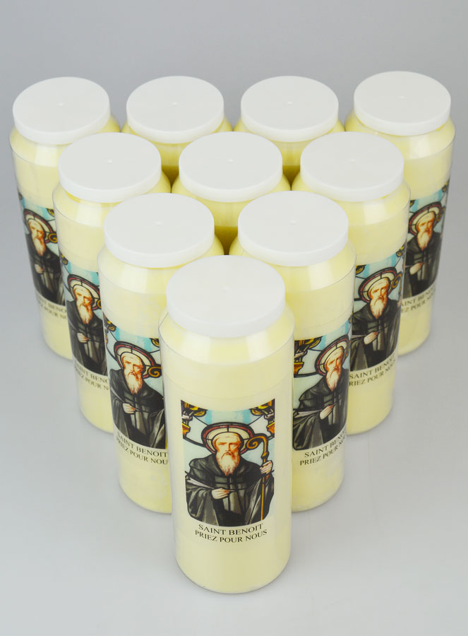 Lot de 10 Bougies de Neuvaine Saint Benoît (pic 2)