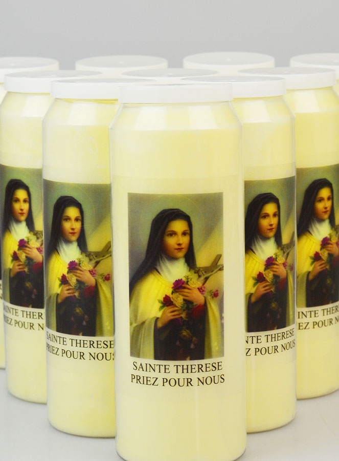 Lot de 10 Bougies de Neuvaine Sainte Thérèse (pic 3)