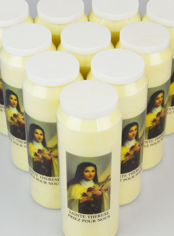 Lot de 10 Bougies de Neuvaine Sainte Thérèse (pic 4)