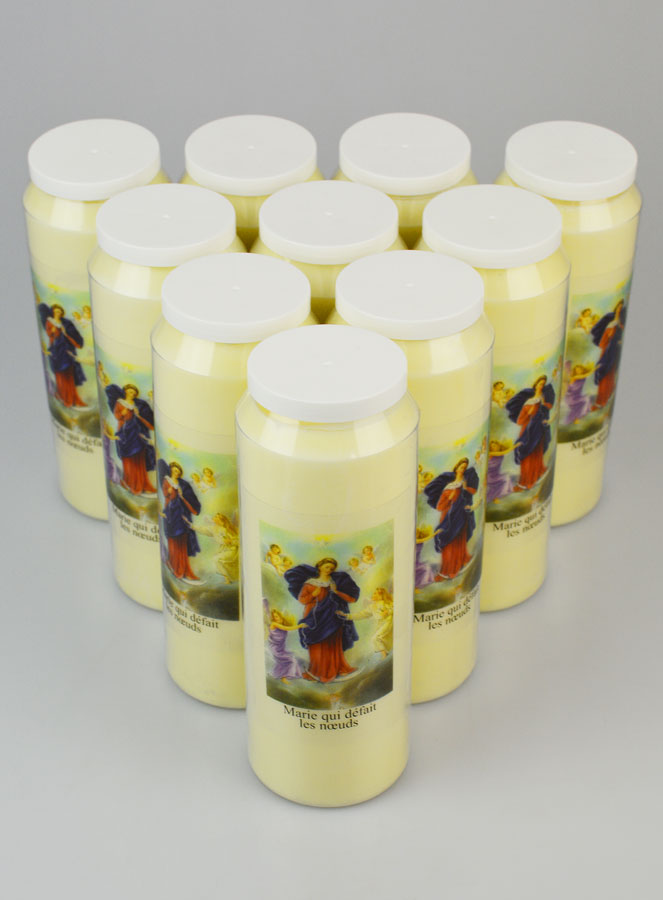 Lot de 10 Bougies de Neuvaine Marie qui Défait les Noeuds (pic 2)