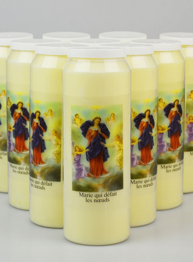 Lot de 10 Bougies de Neuvaine Marie qui Défait les Noeuds (pic 3)