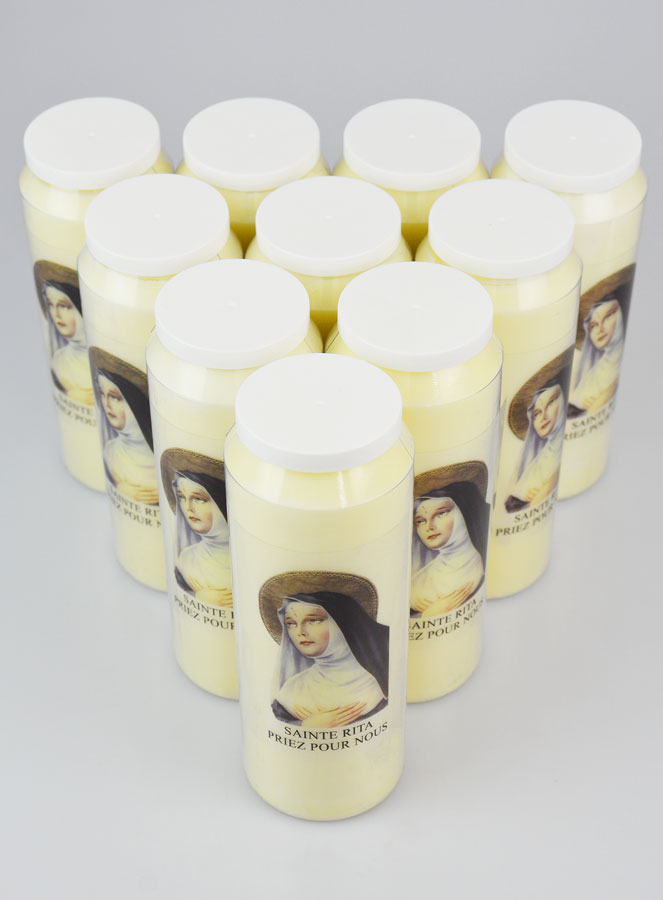 Lot de 10 Bougies de Neuvaine Sainte Rita (pic 2)