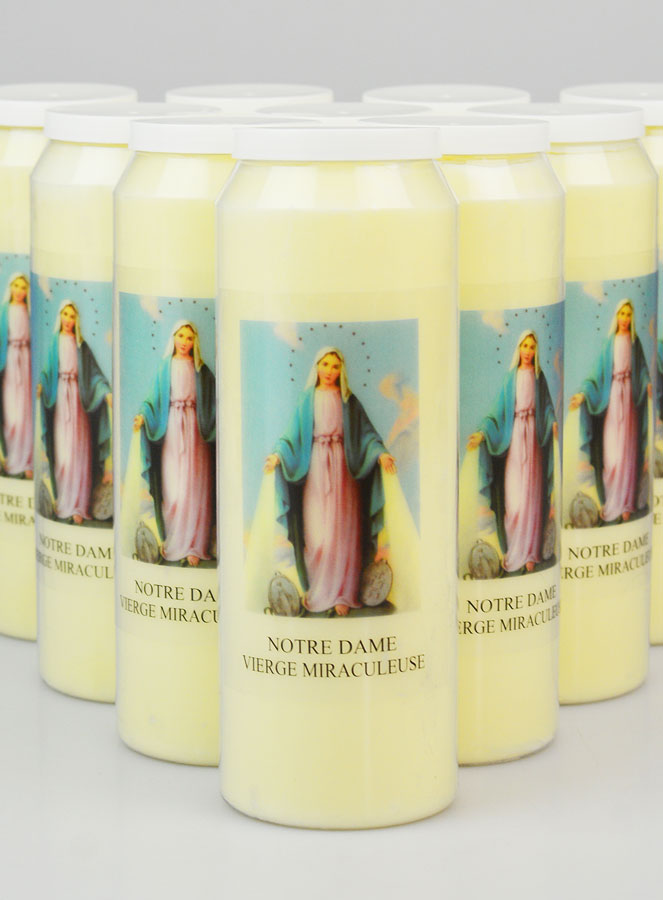 Lot de 10 Bougies de Neuvaine Vierge Miraculeuse (pic 3)