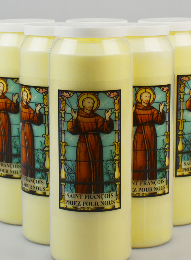 Lot de 6 Bougies de Neuvaine à Saint François d'Assise (pic 3)
