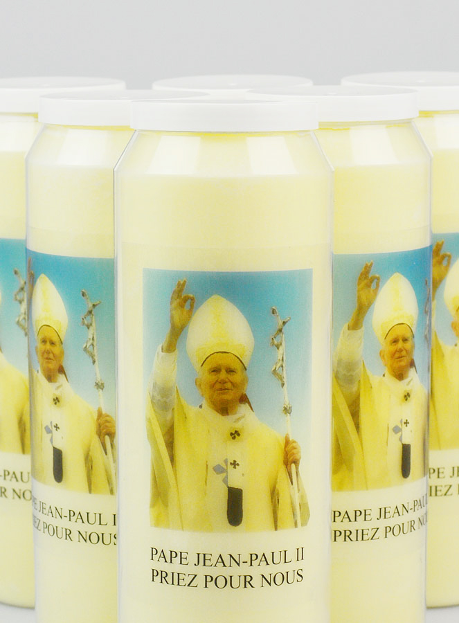Lot de 6 Bougies de Neuvaine à Saint Jean Paul 2 (pic 3)