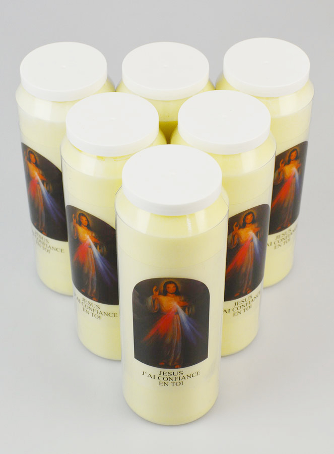 Lot de 6 Bougies Neuvaine à la Miséricorde de Jésus-Christ (pic 2)
