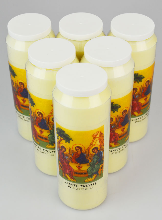 Lot de 6 Bougies de Neuvaine à la Sainte Trinité (pic 2)