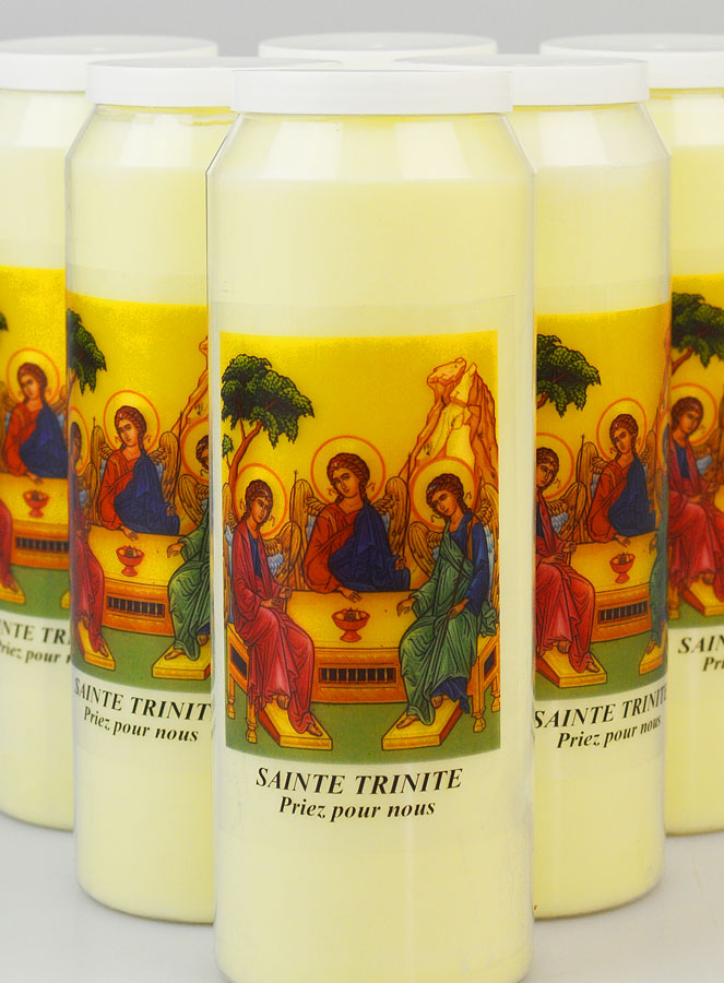 Lot de 6 Bougies de Neuvaine à la Sainte Trinité (pic 3)