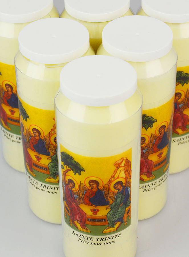 Lot de 6 Bougies de Neuvaine à la Sainte Trinité (pic 4)