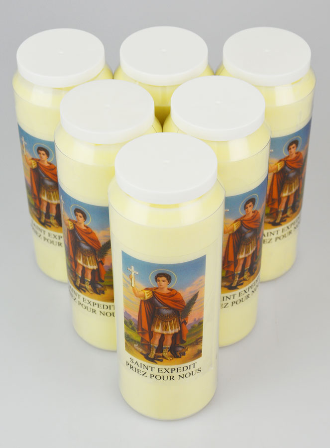 Lot de 6 Bougies de Neuvaine Saint Expédit (pic 2)