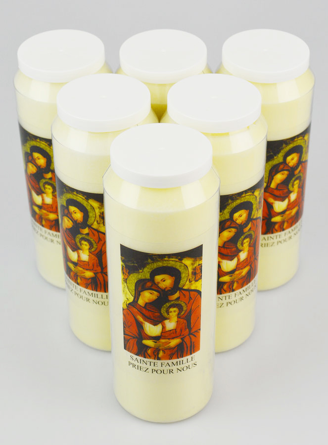 Lot de 6 Bougies de Neuvaine à la Sainte Famille (pic 2)