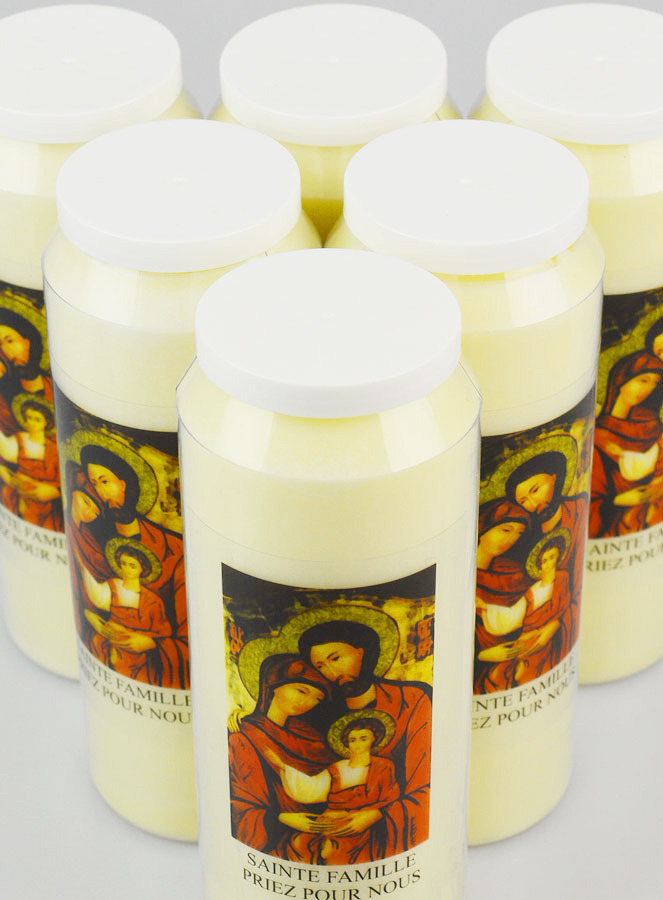 Lot de 6 Bougies de Neuvaine à la Sainte Famille (pic 4)