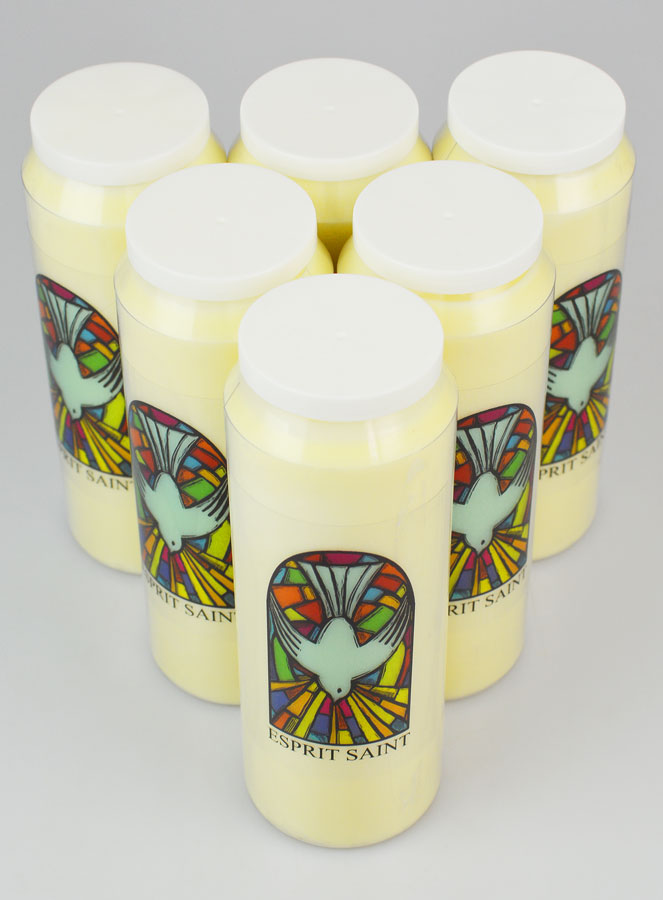 Lot de 6 Bougies de Neuvaine à l'Esprit Saint (pic 2)